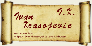 Ivan Krasojević vizit kartica